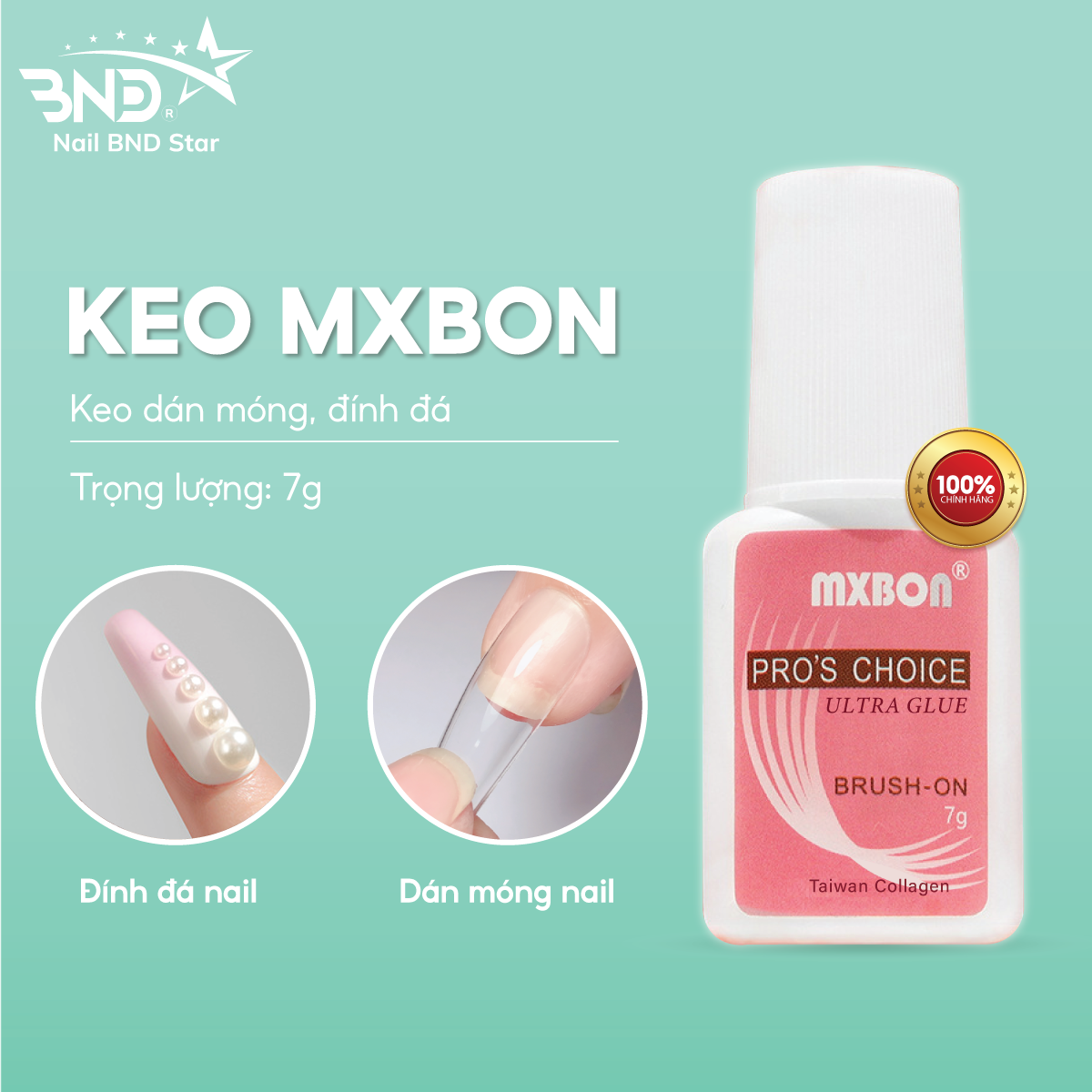 Keo Mxbon - Keo dán móng giả Mxbon  (7g) nailbnd