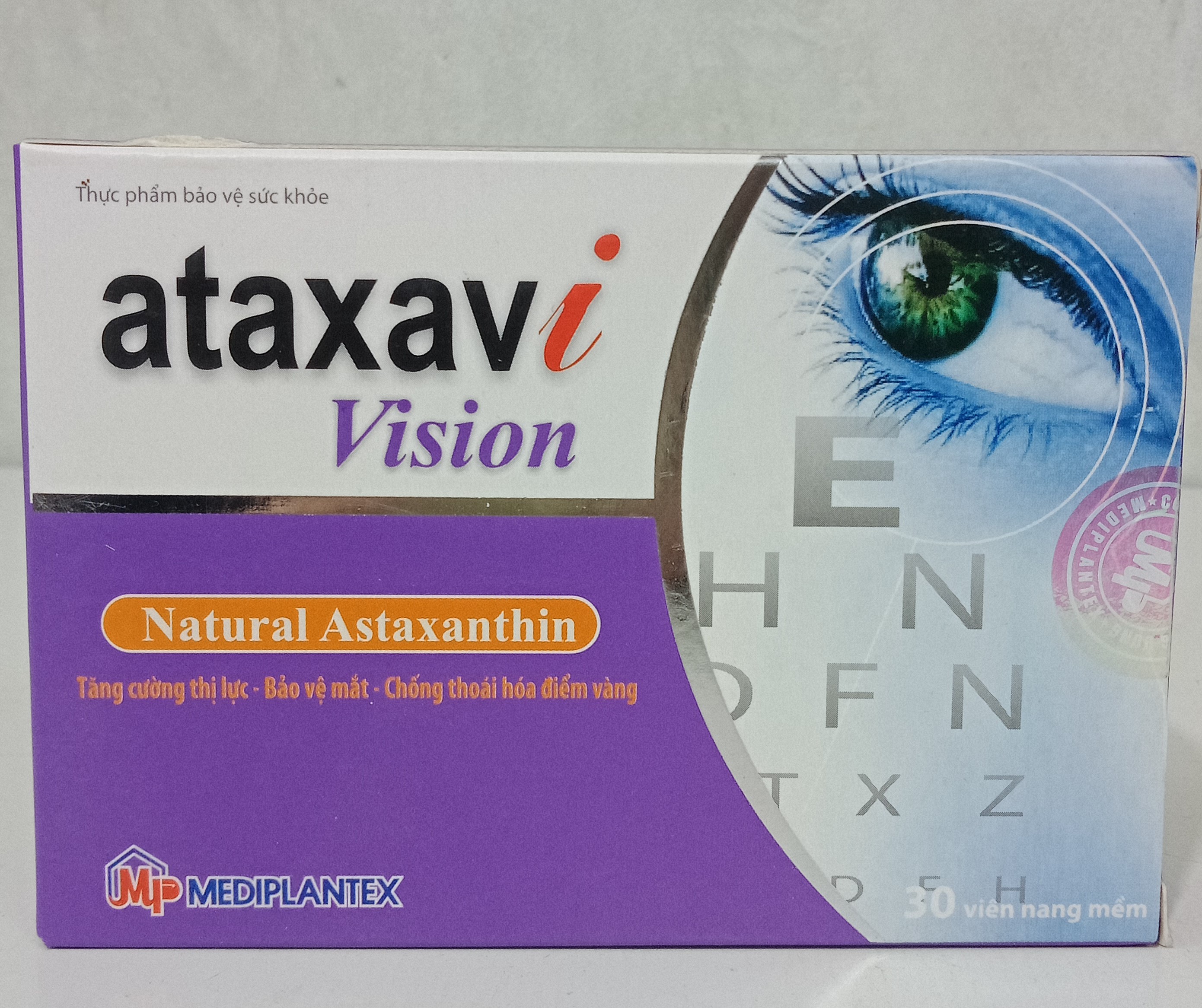 Viên uống bổ mắt ATAXAVI Vision tăng cường thị lực bảo vệ mắt ( hộp 30 viên)
