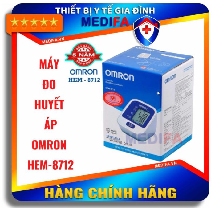 [Chính Hãng Omron] Máy Đo Huyết Áp Bắp Tay Omron Hem - 8712 Sử Dụng Đơn Giản