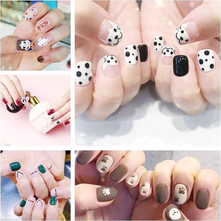 [Hcm]Bộ Dán Móng Tay Nail Sticker Gồm 14 Móng Không Thấm Nước Độ Đàn Hồi Tốt Da021 - Da040