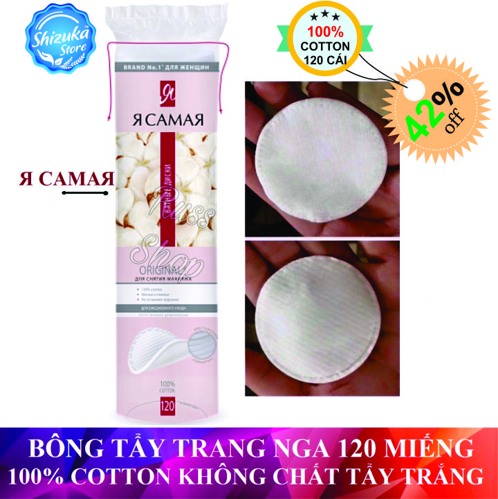 [Combo 2 Bịch - 240 Cái] Bông Tẩy Trang Mỹ Phẩm Nga "Tôi Là Nhất"