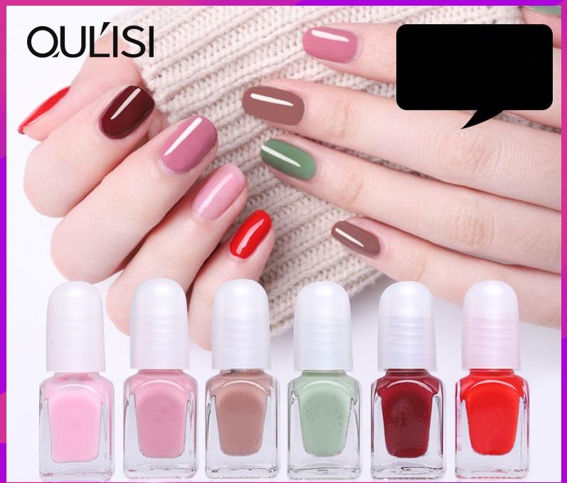 Set 6 chai sơn móng tay lột Oulisi Candy healthy nails polish-OC38-K05T3