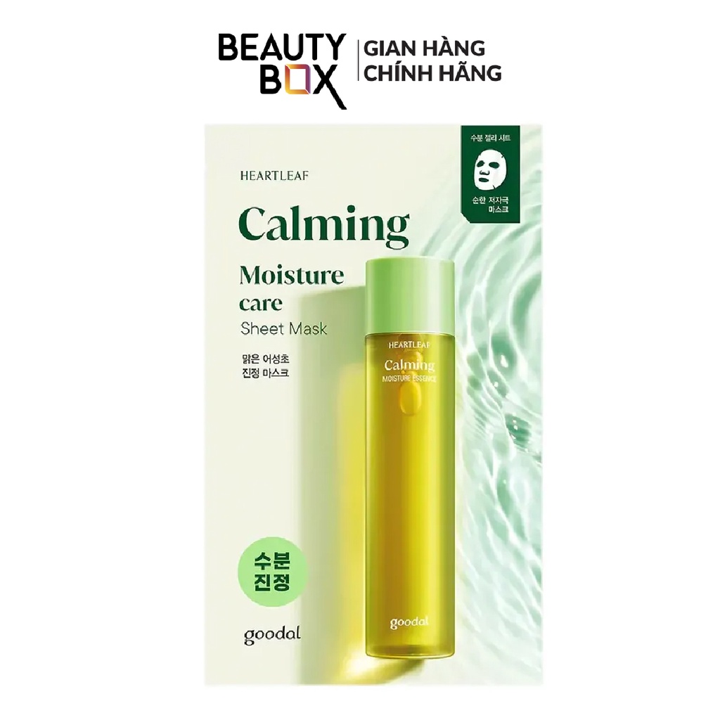 Mặt Nạ Giấy Dưỡng Ẩm Goodal Houttuynia Cordata (Heartleaf) Calming Mask 30Ml (1Pc)