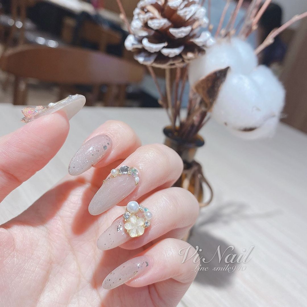 Móng Giả Lấp Lánh - Cute Pig Cat Nail - P18