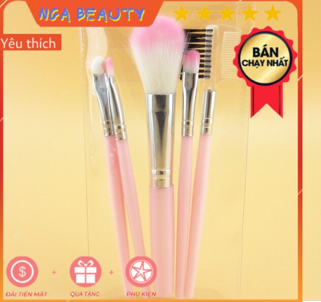 [Sale Sốc] Freeship Tặng Kèm Quà Bộ Cọ Trang Điểm 5 Món Maycreate Món Kitty Thiết Giá Sỉ Tốt #Dotrangdiemgiare