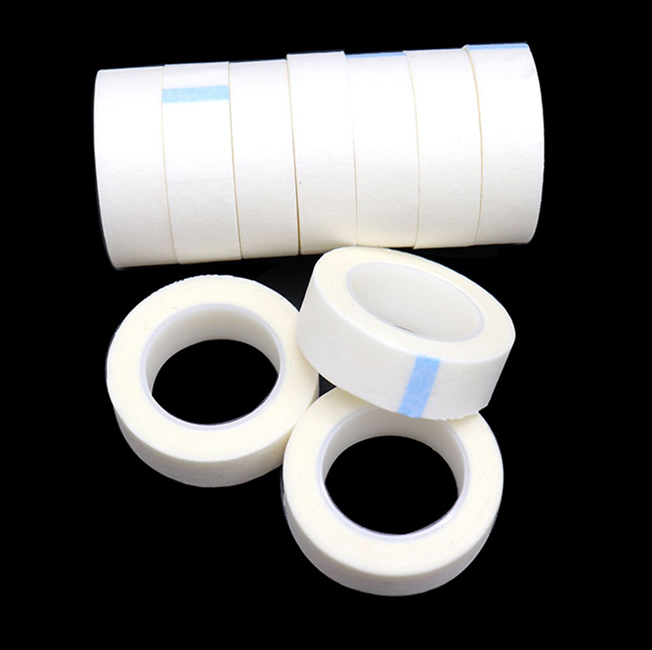 10 cuộn Băng keo lụa nối mi(dán mi dưới) độ dày mềm mại ôm form măt chống nước mắt và mồ hôi trong quá trình nối mi