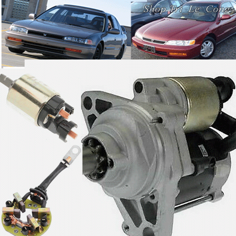 Honda Rờ le cóc củ đề mô tơ khởi động bộ chổi quét than Accord 90-97 Honda 91 92 94 95 96 số sàn tự