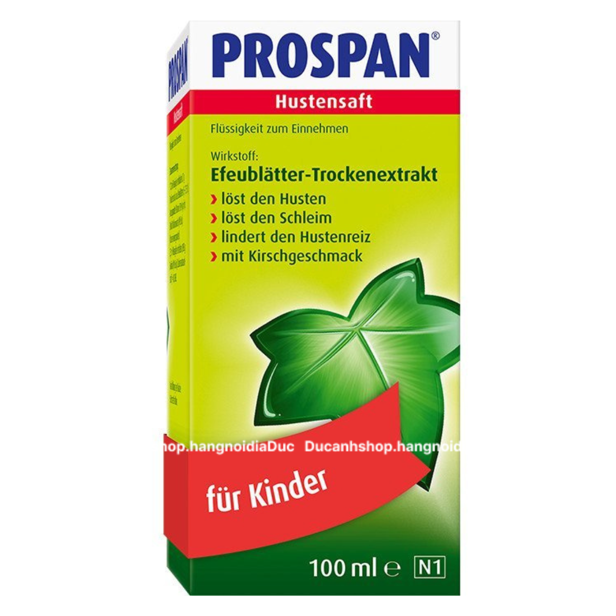 (Nội địa Đức Pháp) Siro giảm ho Prospan Hustensaft Fur Kinder 100ml
