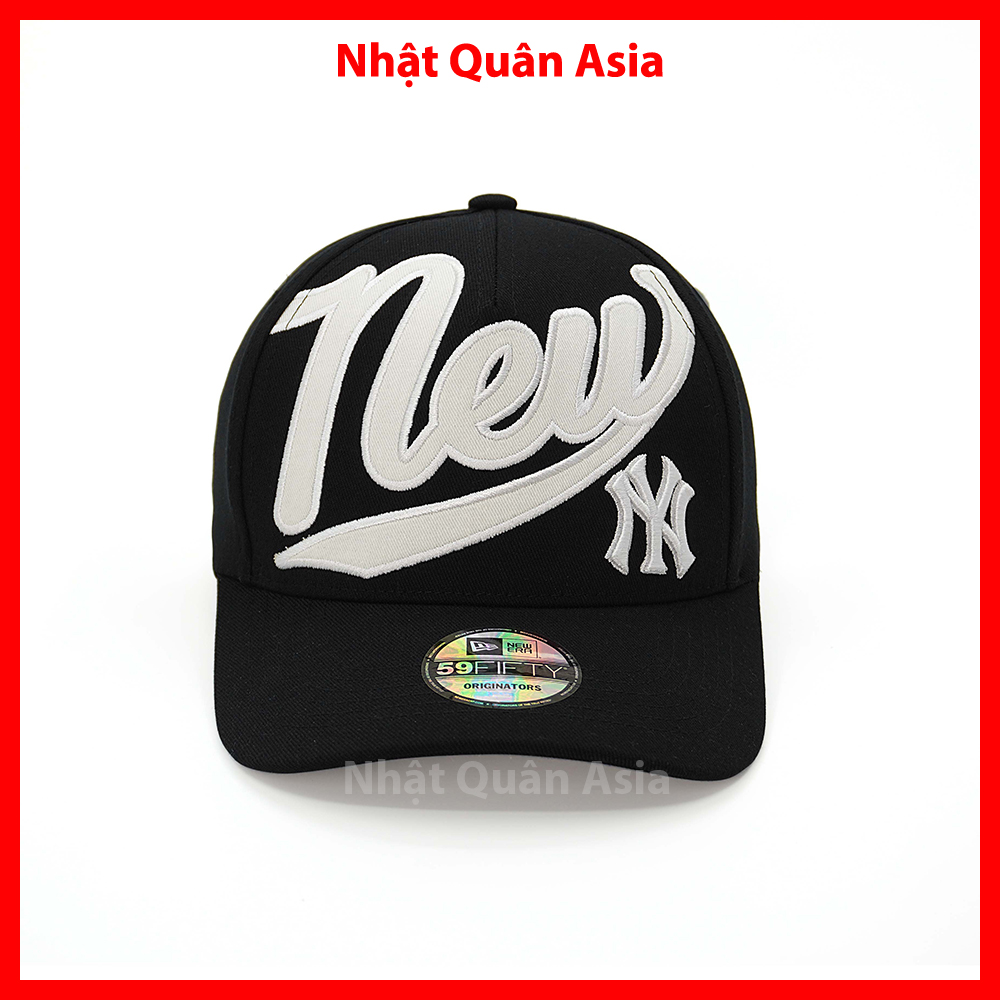 Nón lưỡi trai MLB NY chữ nổi New York bít đuôi cao cấp - Nhật Quân Asia nhatquanasia capman