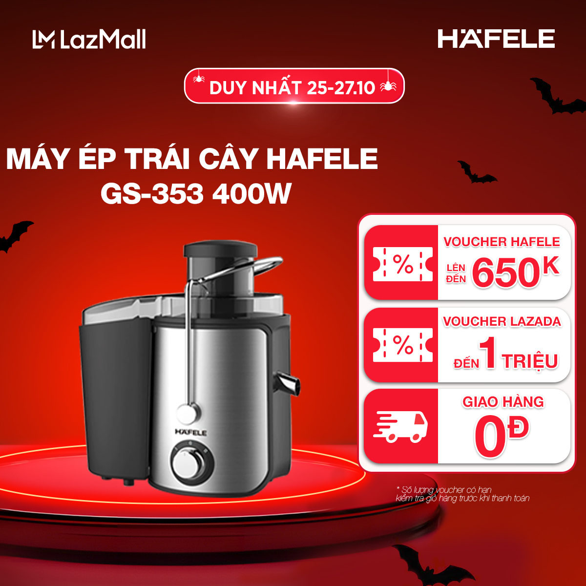 Máy Ép Trái Cây HAFELE GS-353 - 535.43.086 - 400W