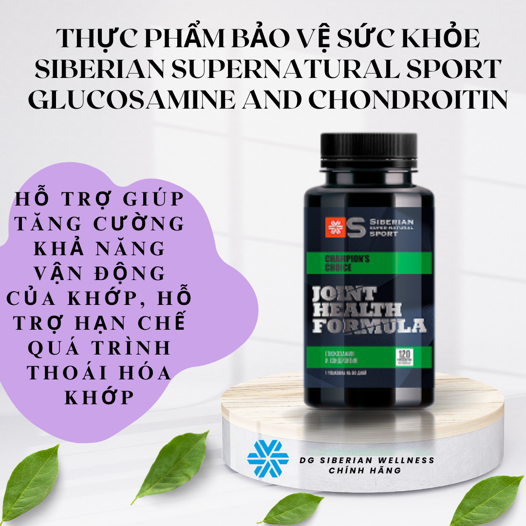 [CHÍNH HÃNG] Thực phẩm bảo vệ sức khỏe Siberian supernatural sport Glucosamine and Chondroitin - SIB