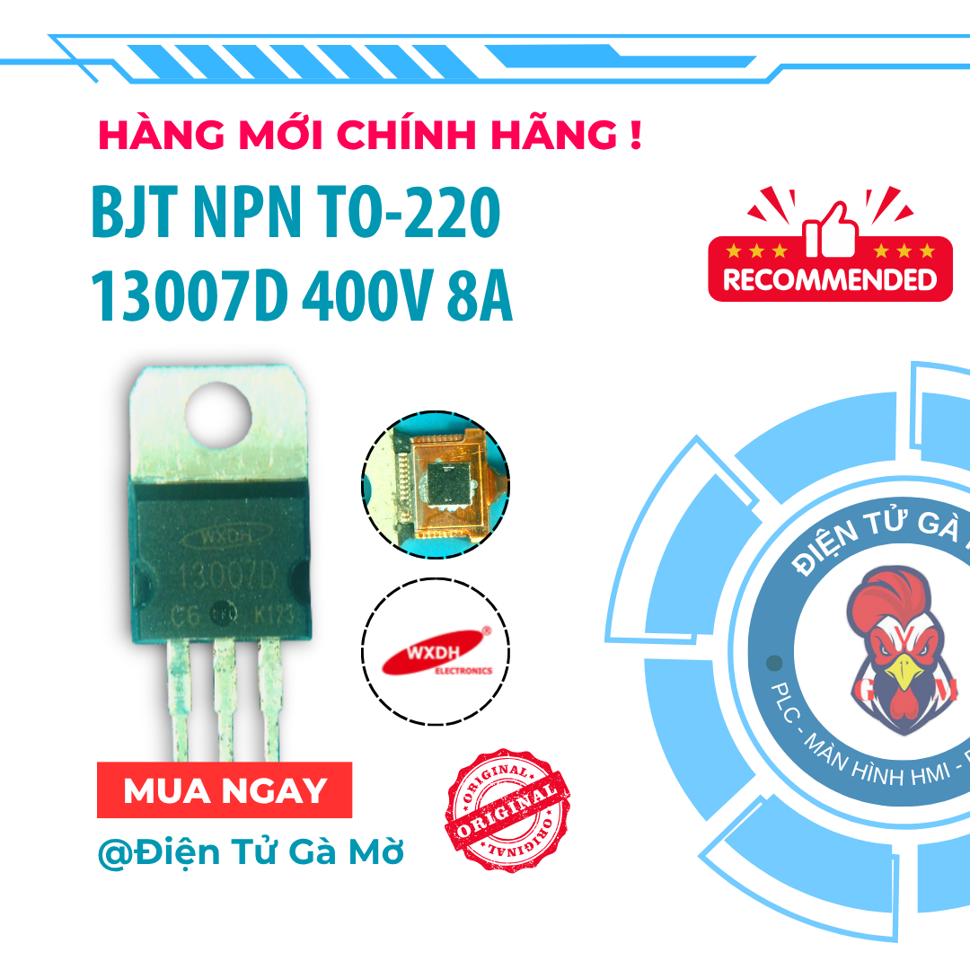 [1 CON] Transistor BJT NPN Công Suất 13007D 400V 8A TO-220 Thay Thế E13007 J13007 Hàng Mới Chính Hãn