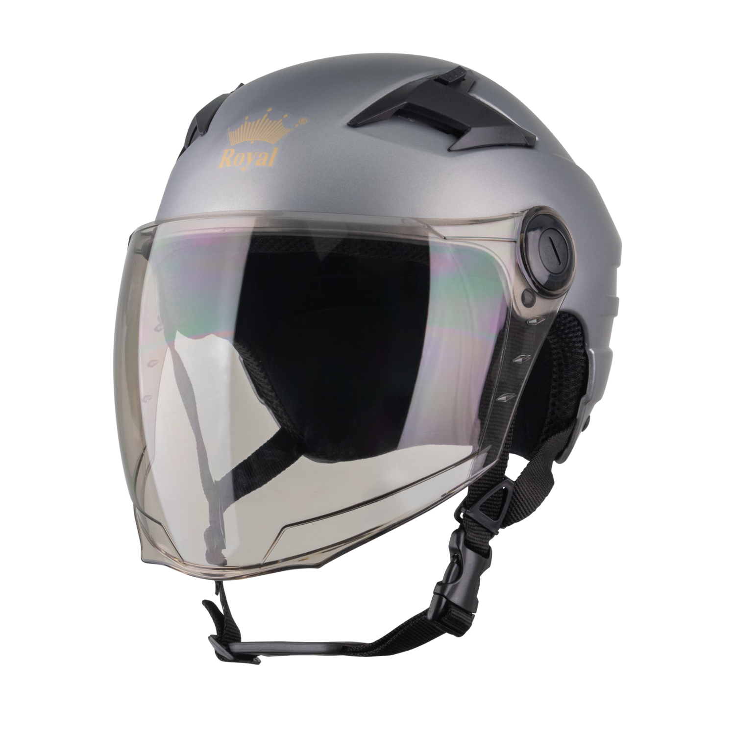 Nón Bảo Hiểm 1/2 Có Kính Royal M89K Phiên Bản Kính Dài Che Phủ Tối Ưu Có Lỗ Thông Gió | Trực tiếp từ