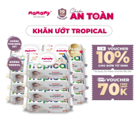 COMBO 12 bịch khăn ướt Mamamy Tropical 90 tờ an toàn cho bé từ sơ sinh