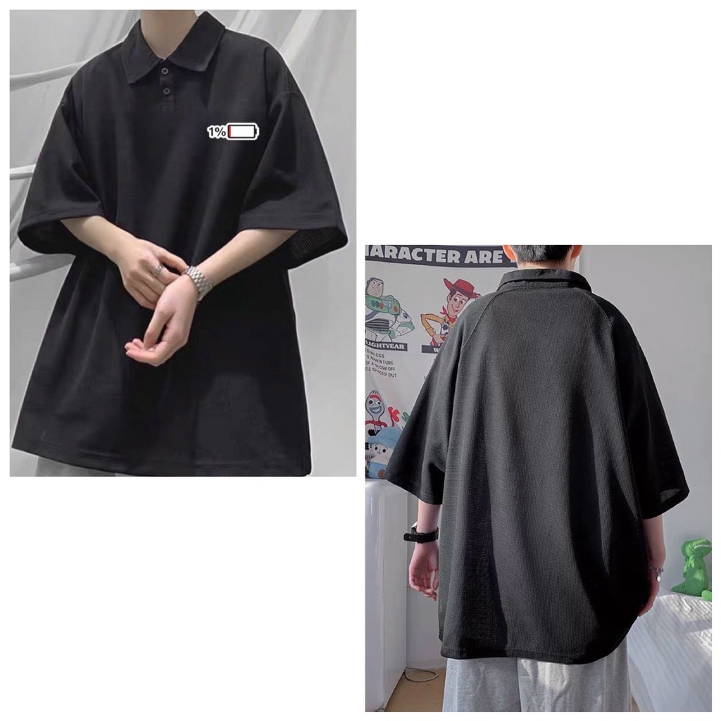 Áo thun nam có cổ  tay lỡ local brand DOLARO xịn áo polo nam đẹp form rộng cao cấp thêu logo Chính h