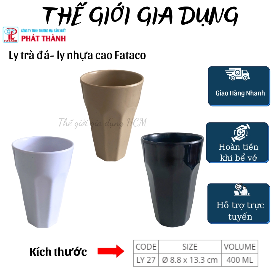 Ly Nhựa Uống Nước-Ly Nhựa Uống Trà CAFE-Ly Nhựa MELAMINE FATACO