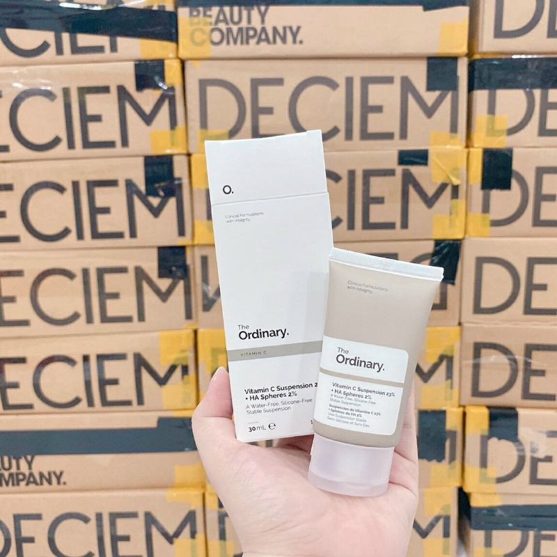 [Hcm][Đủ Bill] Kem Dưỡng Trắng Sáng Da The Ordinary Vitamin C Suspension 23% + Ha Spheres 2% 30Ml