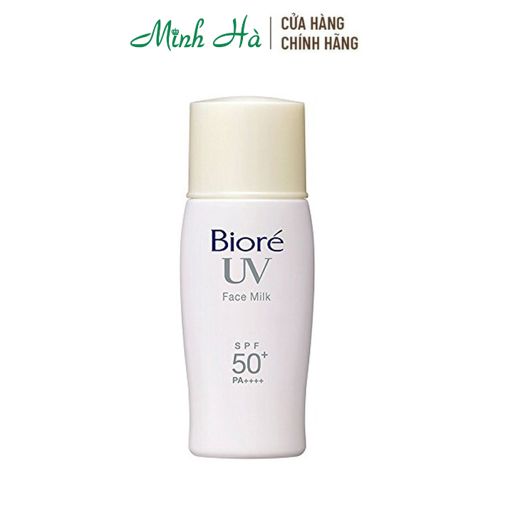 Sữa Chống Nắng Bioré Face Milk Spf50+/Pa+++ 30Ml Trang Điểm Kiềm Dầu Chống Lem