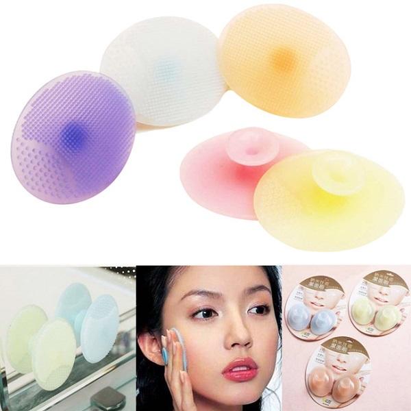 [Hcm]Miếng Rửa Mặt Silicon Làm Sạch Sâu Cho Bề Mặt Da Hapushop ( Màu Ngẫu Nhiên)