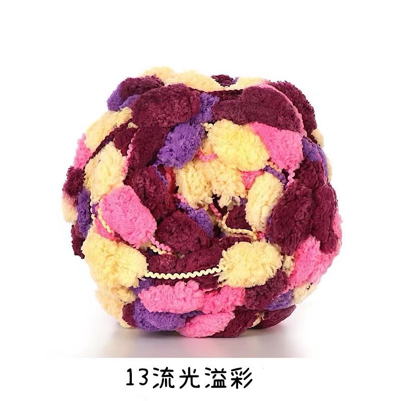 len bông bi cuộn len đan móc 130g đan móc túi thảm chăn đệm
