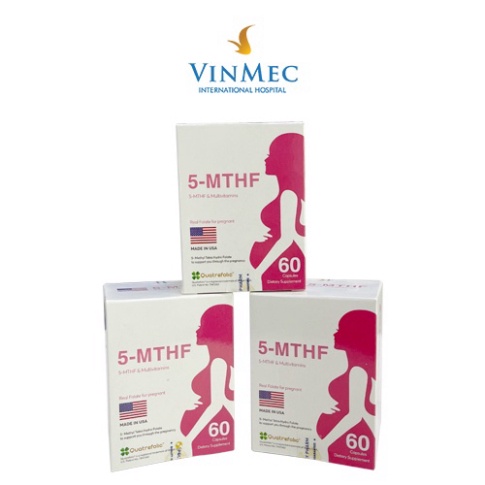 5-MTHF - Chống dị tật thai nhi và giảm nguy cơ sảy thai hộp 60 viên nk USA .
