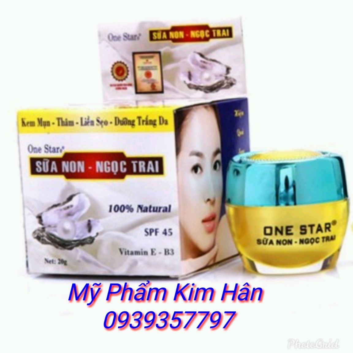 Kem Mụn Thâm Mờ Sẹo Dưỡng Trắng Da Sữa Non Ngọc Trai (Giá Mới Lên 179K. Ngày Sản Xuất 18 - 6 - 2021