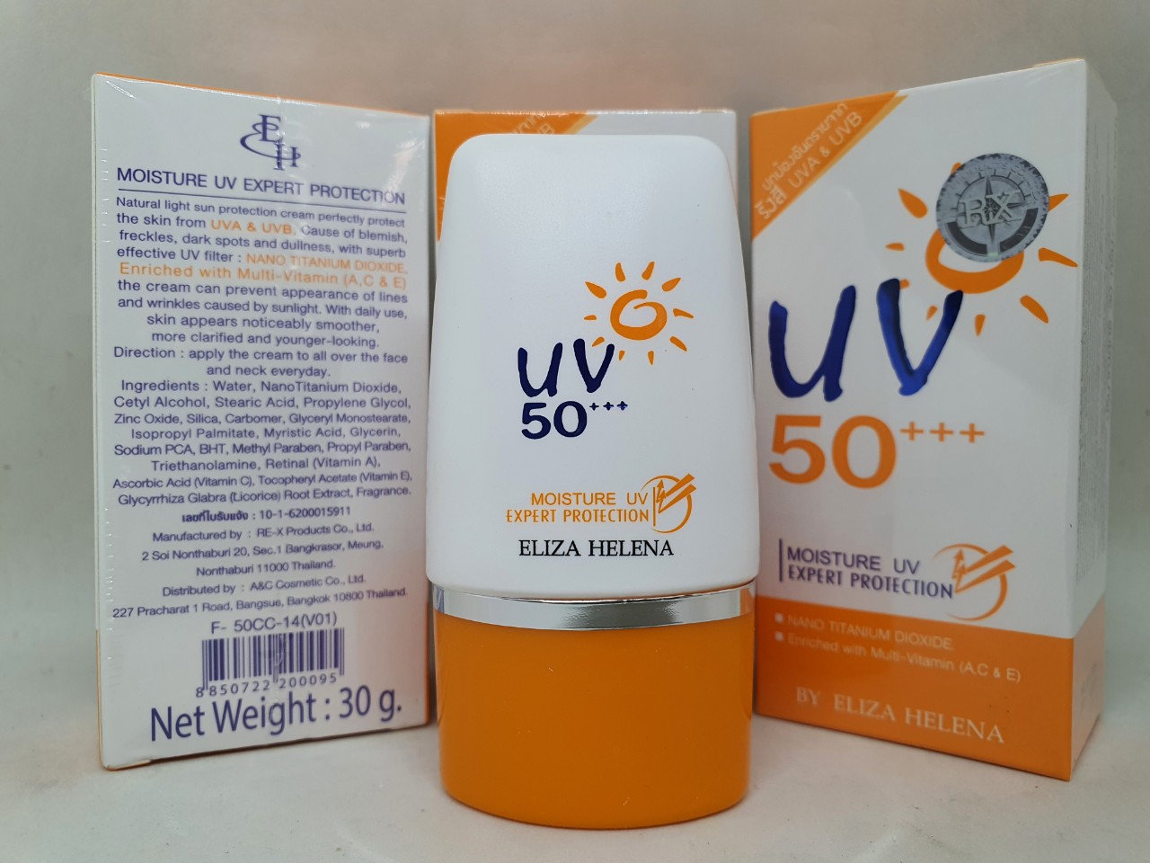 [Hcm]Kem Chống Nắng Uv 50 Eliza Helena Hàng Chính Hãng Nội Địa Thái Lan 30 Gam