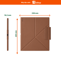 Bao da máy đọc sách Boox Note Air5 C chính hãng Akishop (bảo vệ màn hình kết hợp bàn phím gấp dựng)