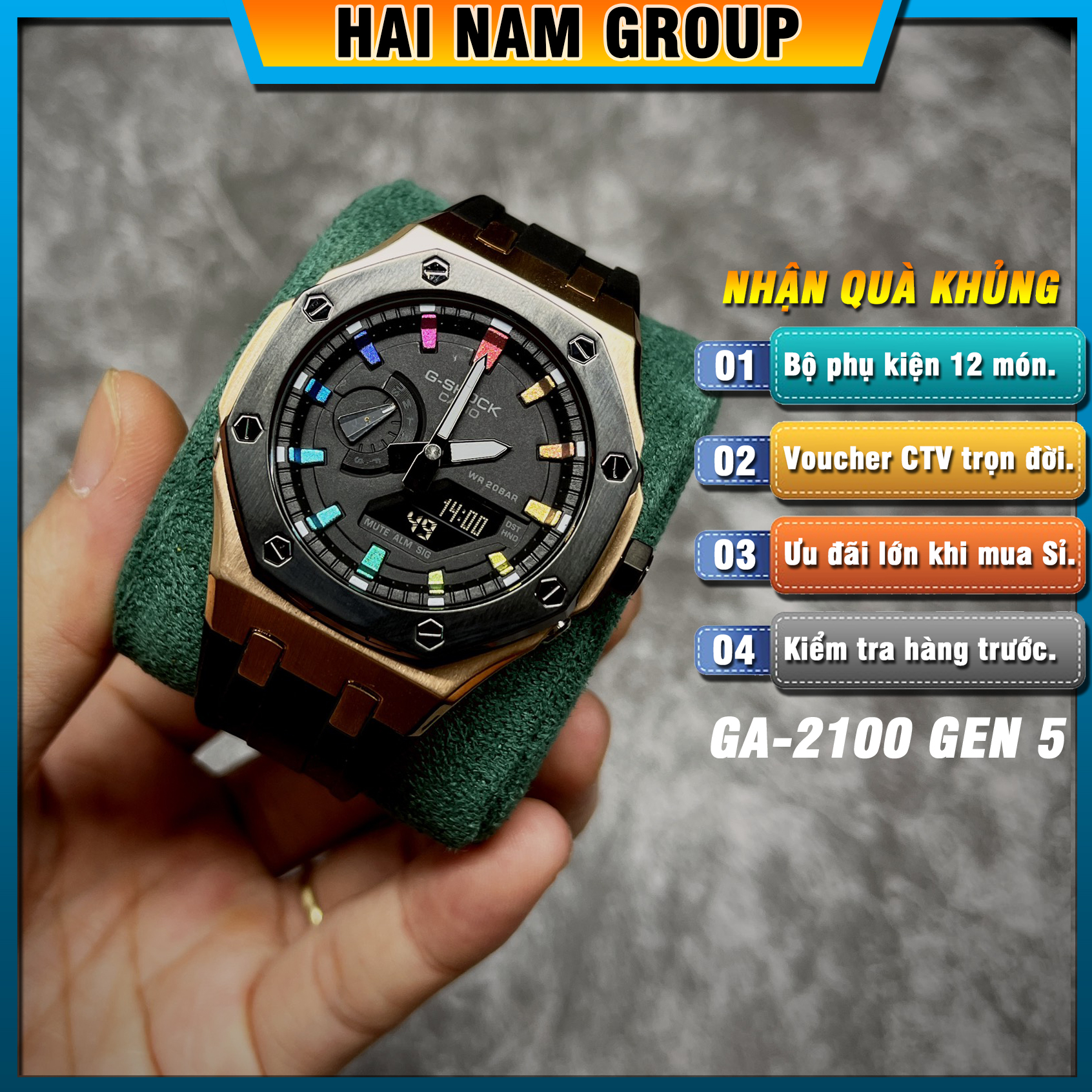 Đồng hồ nam G-SHOCK GA 2100 Custom AP Gen 5 | GA-2100 HNG5010