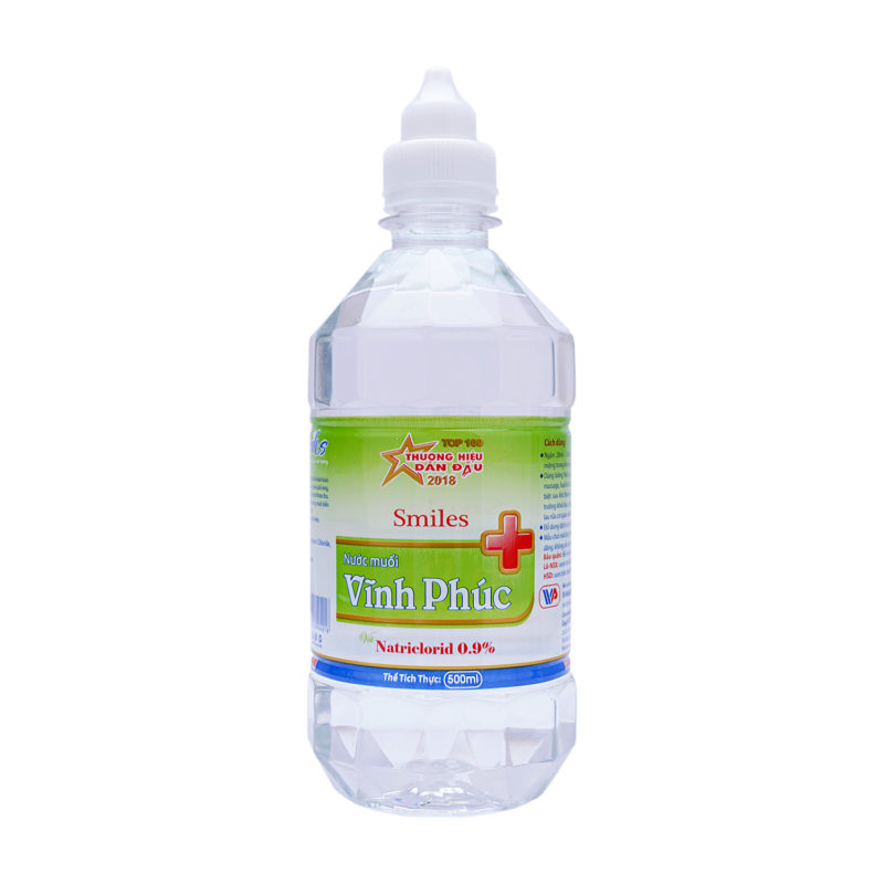 Nước muối Vĩnh Phúc Smiles ( chai 500ml/1000ml)