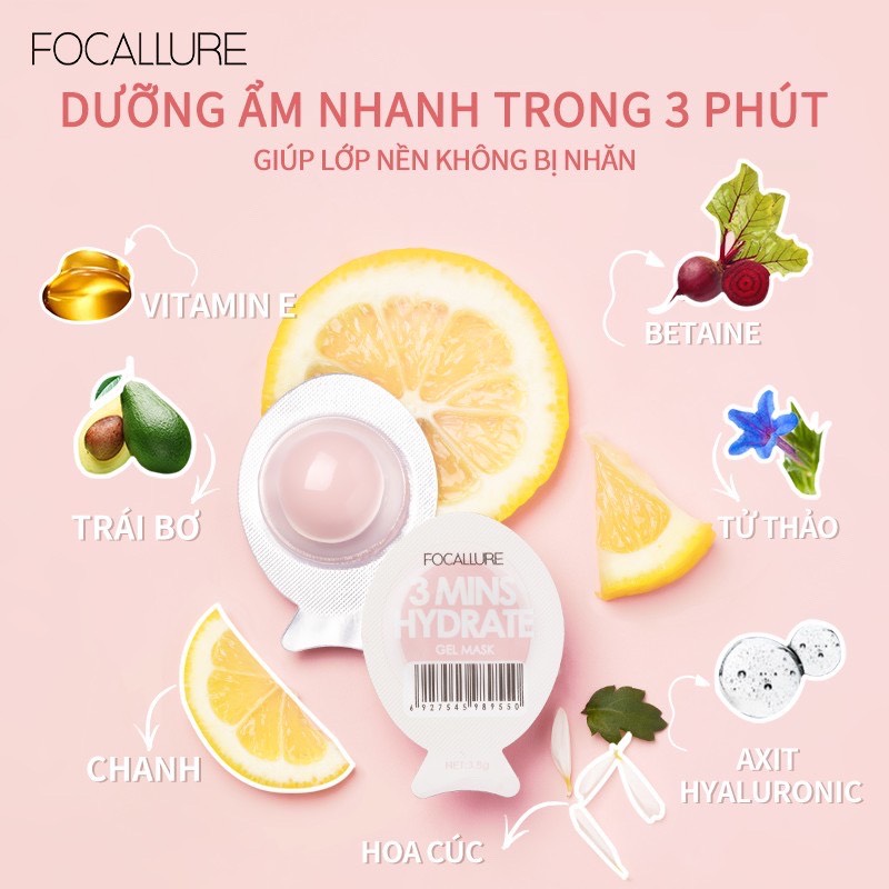 Combo 7 Mặt Nạ Focallure Lõi Kép Hỗ Trợ Giảm Mụn Kiểm Soát Dầu Dưỡng Ẩm Cho Da