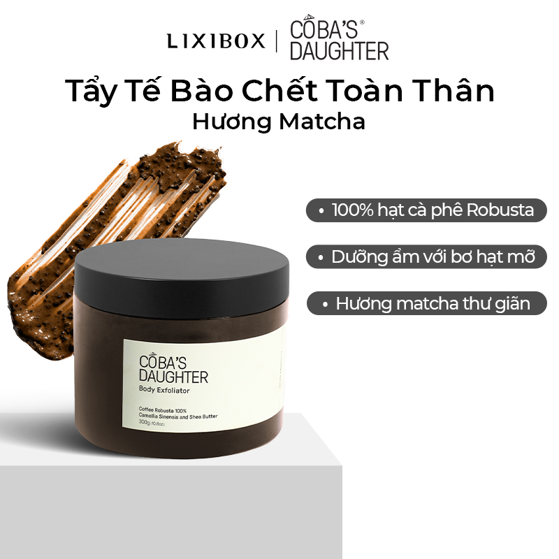 Tẩy Tế Bào Chết Toàn Thân Hương Matcha CoBas Daughter Body Exfoliator 300gr