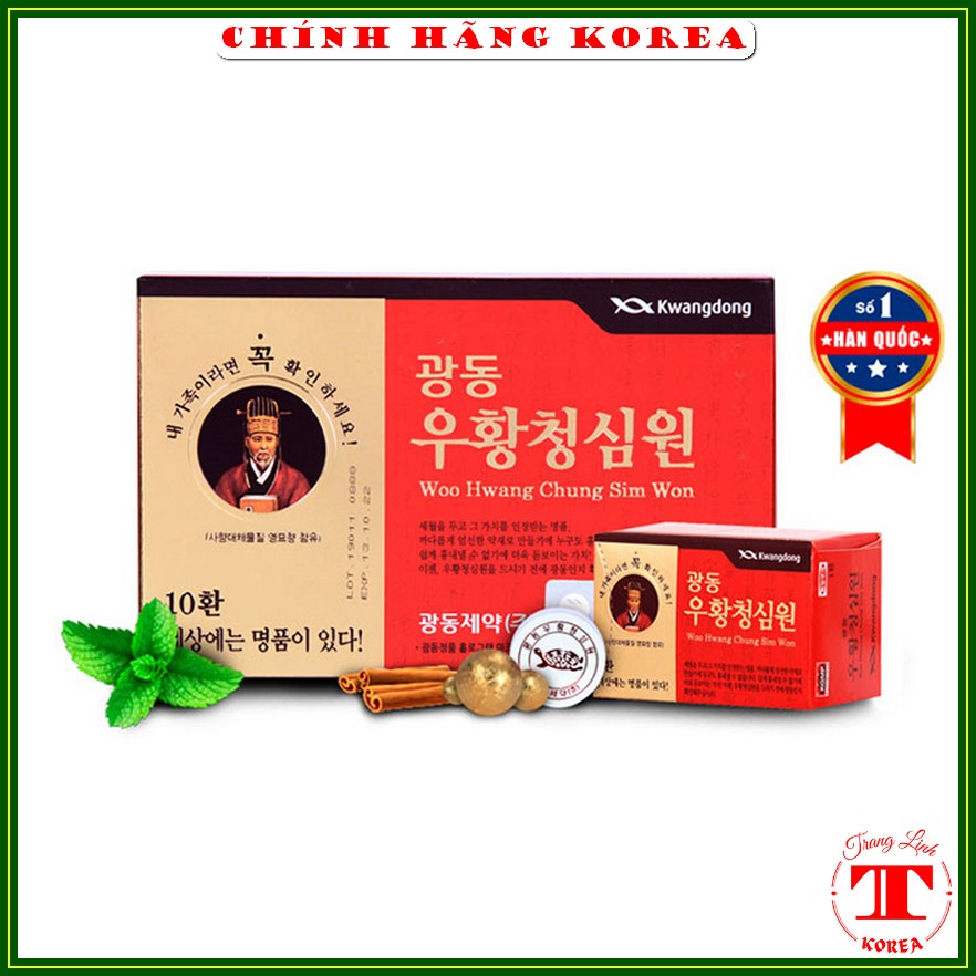 An cung ngưu hoàng hoàn Kwangdong chính hãng 100% đủ giấy tờ - Tăng đề kháng phòng đột khụy tranglinhkorea