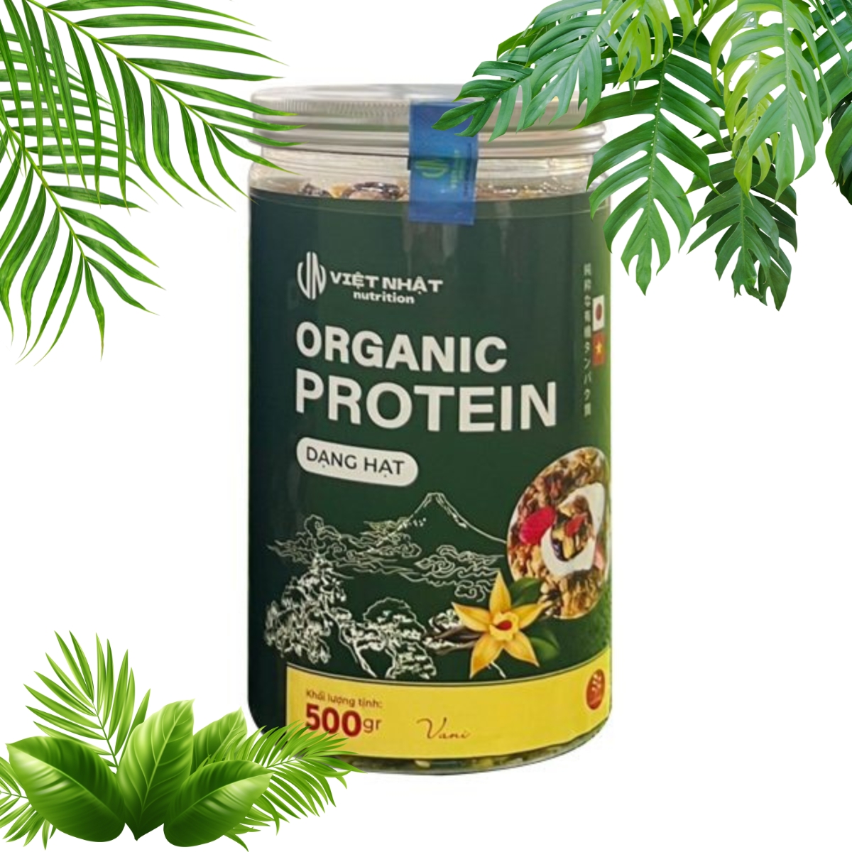 Organic Protein Dạng Hạt (Granola) Việt Nhật - giảm mỡ (hộp 500g)