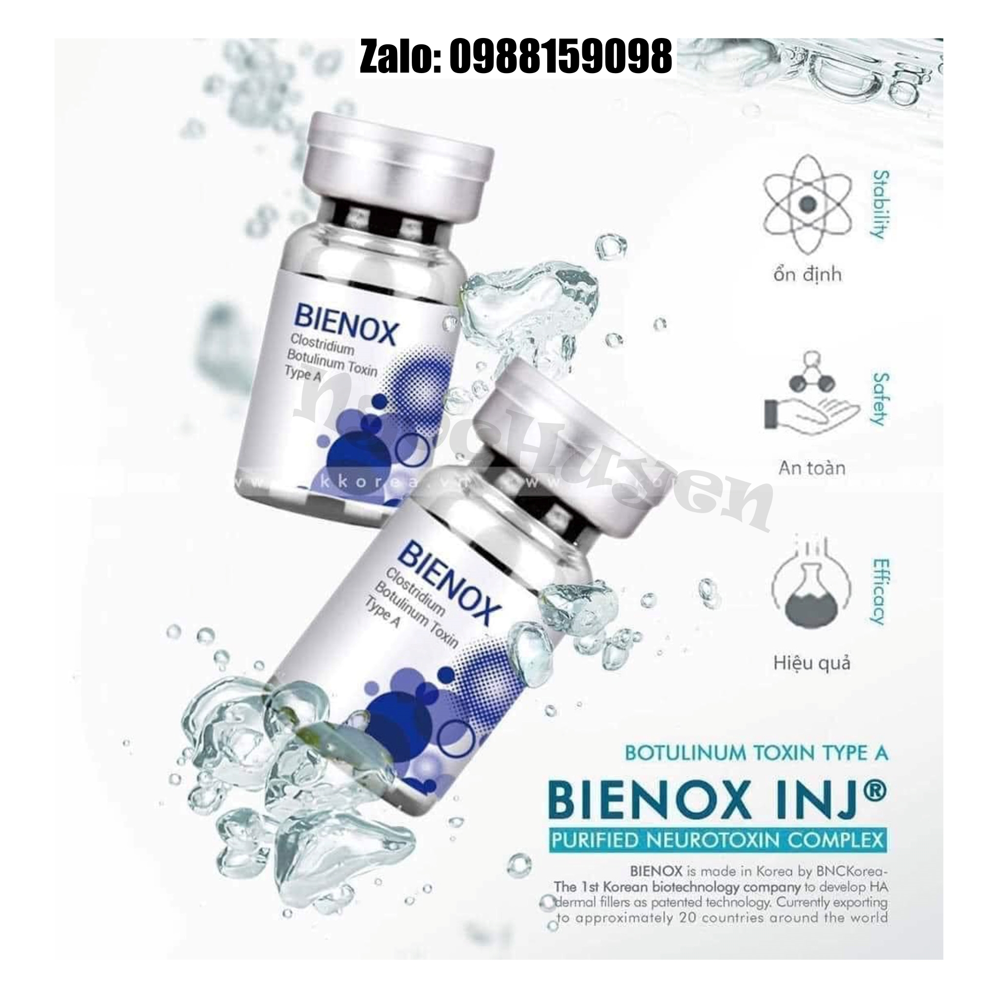 Botox Bienox 100Units - Botox100 - Botox Hàn Quốc - Botox Chính Hãng - Thon gọn hàm