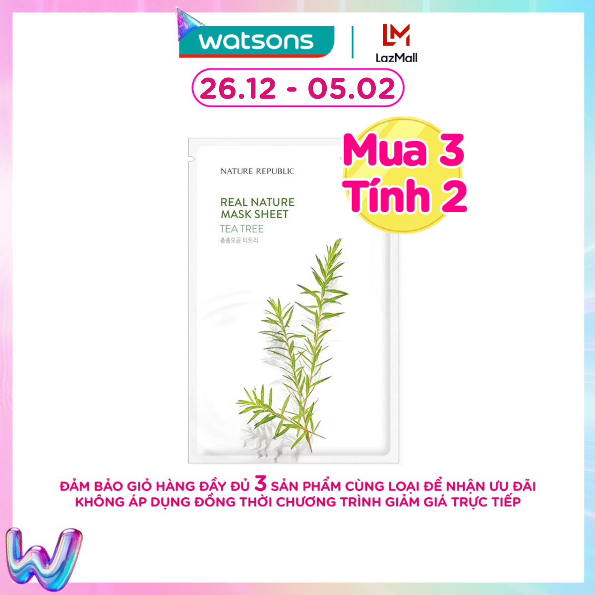 [MUA 3 TÍNH 2] Mặt Nạ Giấy Nature Republic Chiết Xuất Tràm Trà Tự Nhiên Real Nature Tea Tree Mask 23