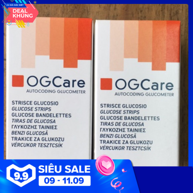 Que Thử Đường Huyết Ogcare (50 Que/Lọ) - Hàng Chính Hãng - Date xa