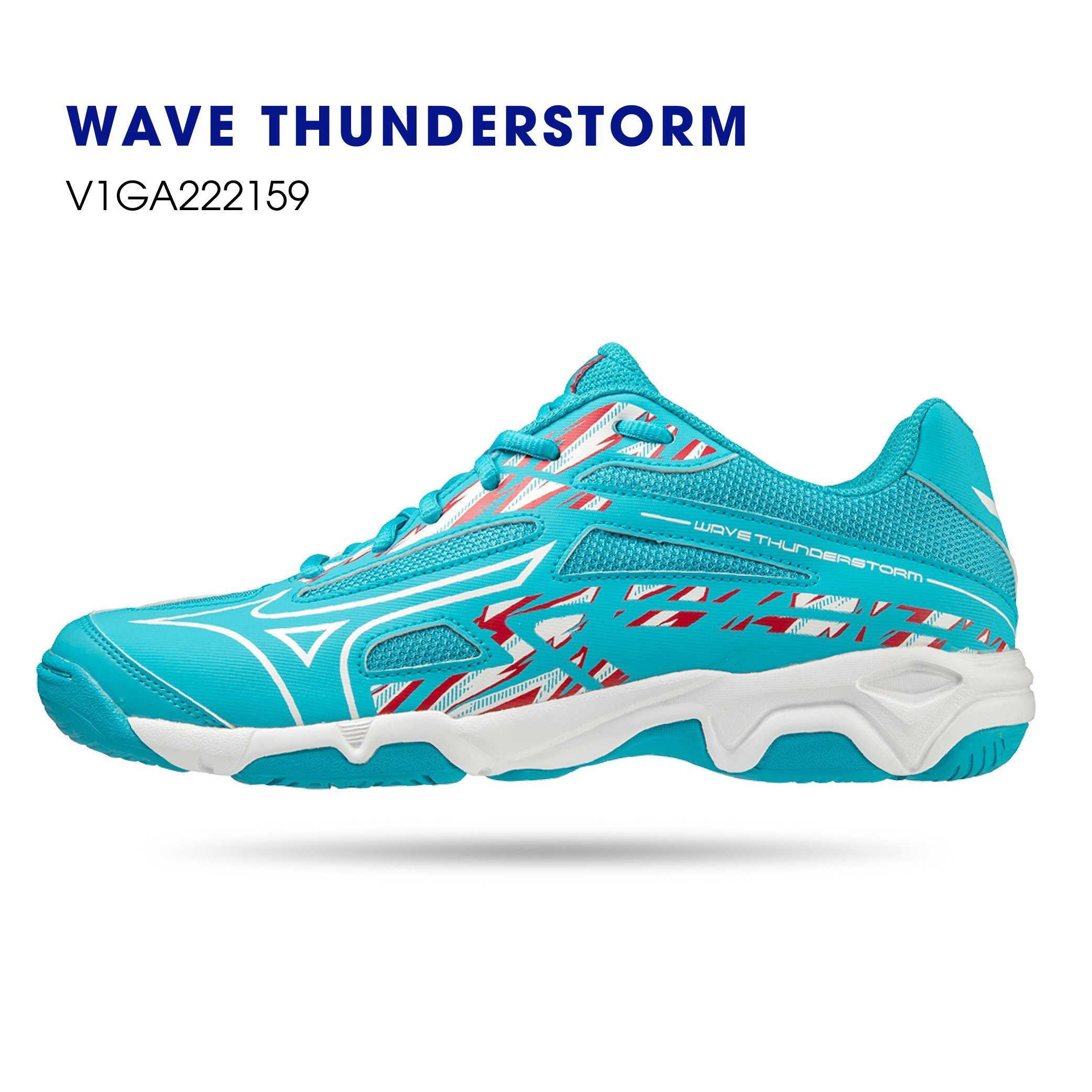 giày cầu lông bóng chuyền nam nữ chính hãng Mizuno Wave Thunderstorm mẫu mới có 2 màu