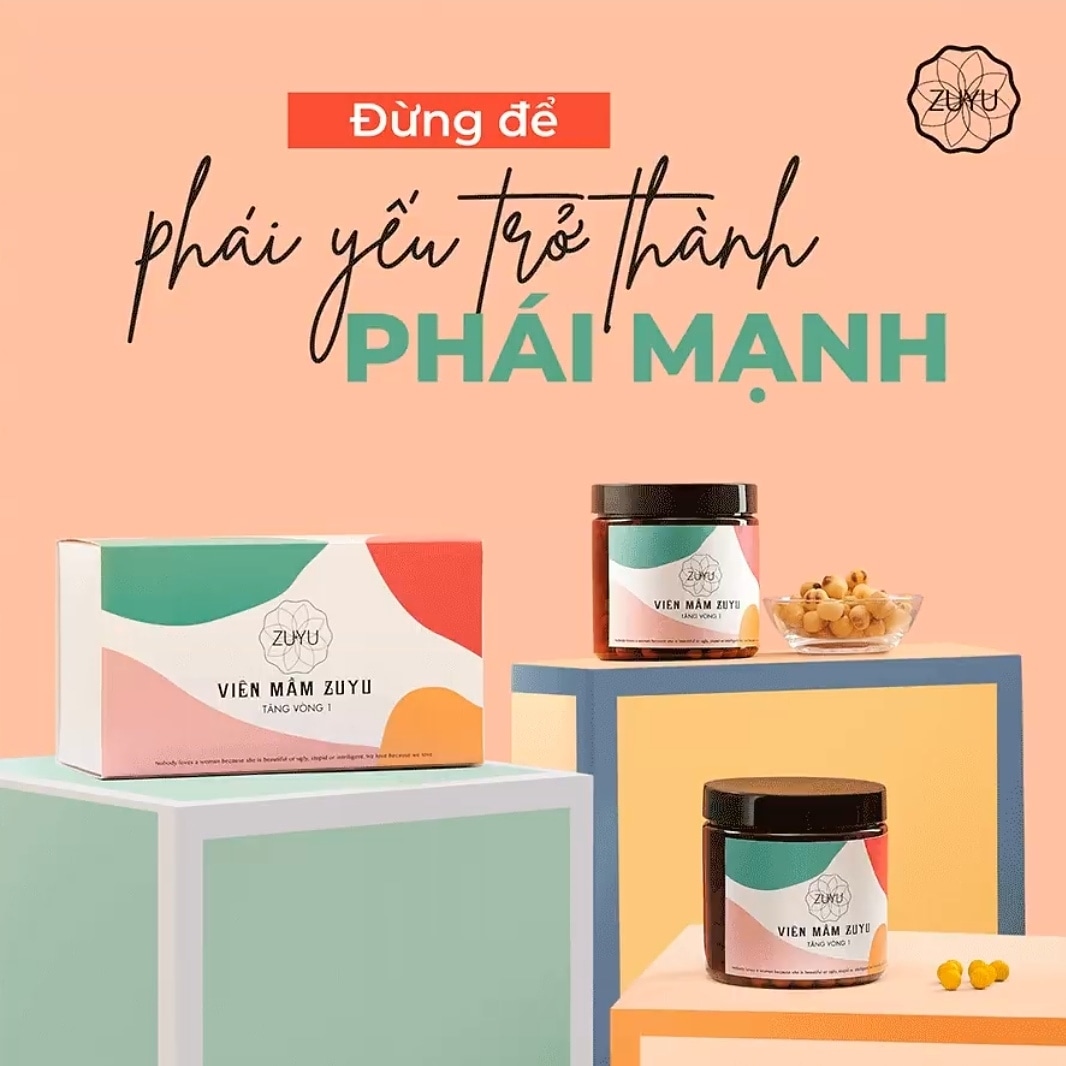 [ Chính Hãng ] Viên Mầm Tăng Vòng 1 Zuyu ⭐️ Tặng Kèm 1 Hộp Mầm Tương Tự + Serum Massage Ngực + Thước Đo + Mặt Nạ Rwine Beauty