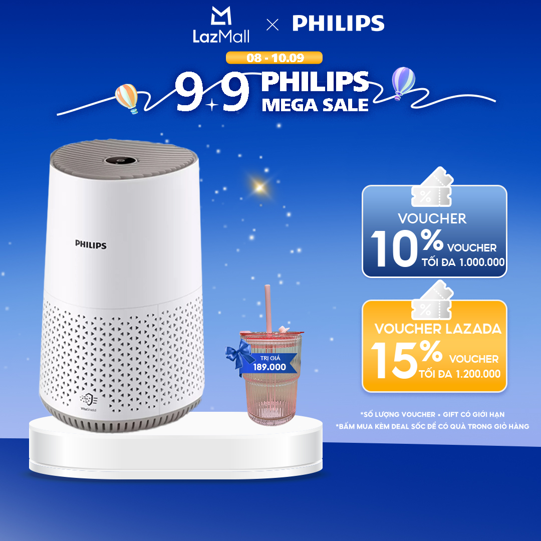 Máy Lọc Không Khí Philips AC0650/10 - Trắng, Kích Thước 341x237x243mm, Diện Tích 44m²