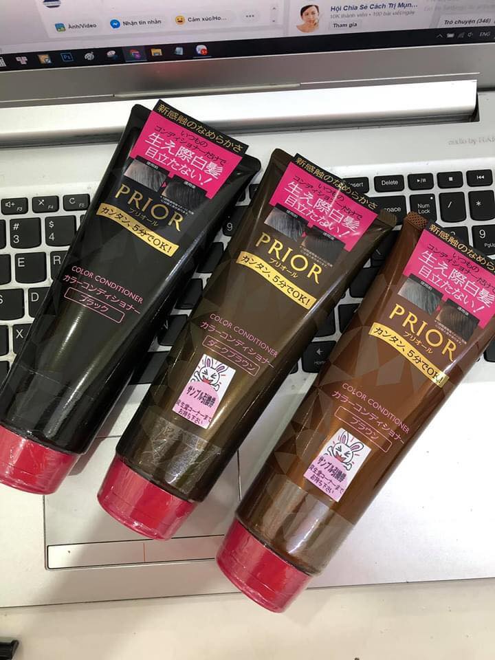 Dầu Xả Nhuộm Phủ Tóc Bạc Prior Shiseido