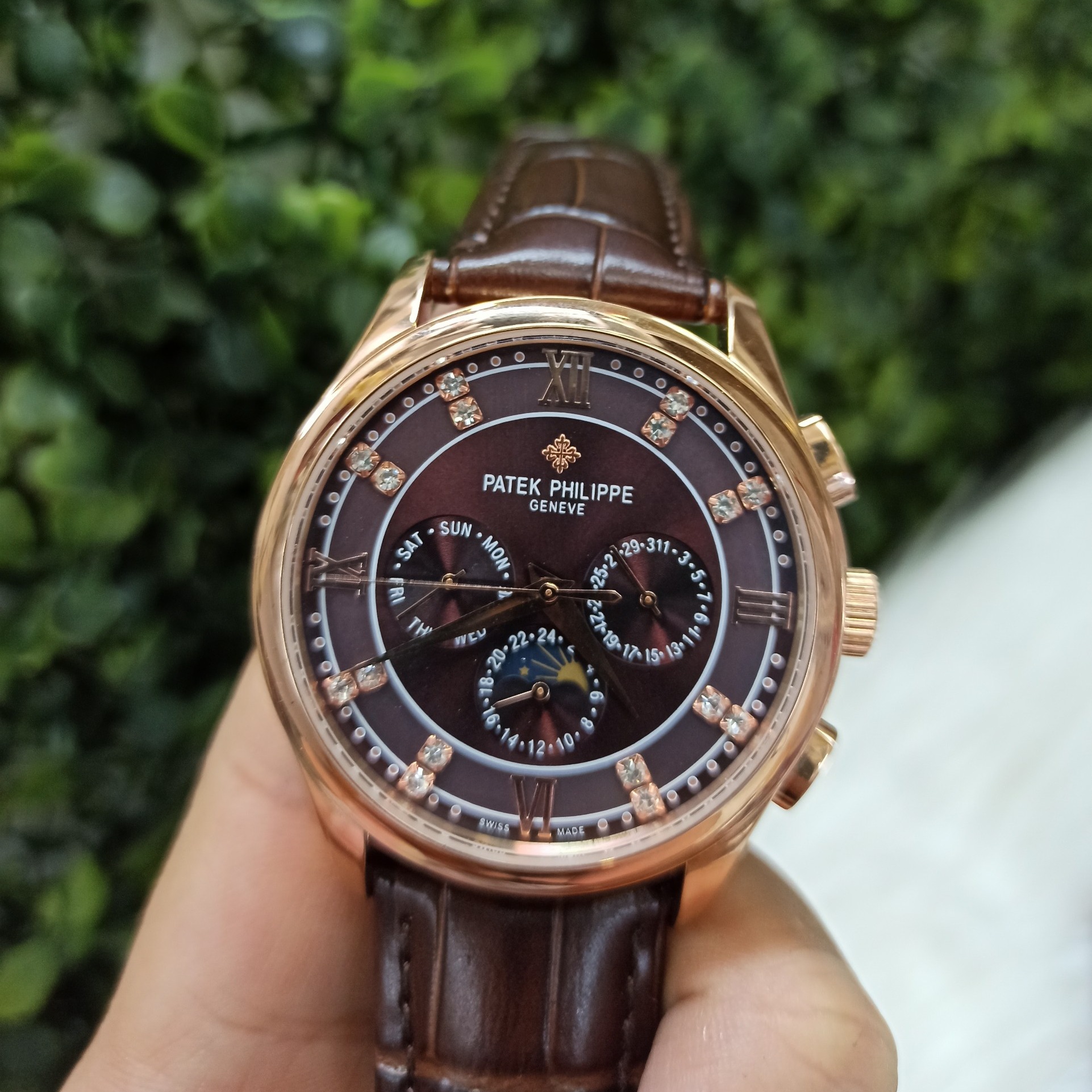 Đồng Hồ PATEK PHILIPPE Nam 6 Kim Số Kim Loại Automatic Dây Da + Thẻ Bảo Hành [ ĐỒNG HỒ 789WATCH]