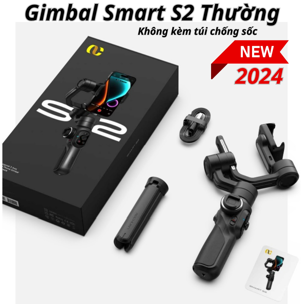 Gimbal Smart S2 Max chính hãng AOCHUAN - Gymbal chống rung hỗ trợ quay phim, chụp ảnh chuyên nghiệp 