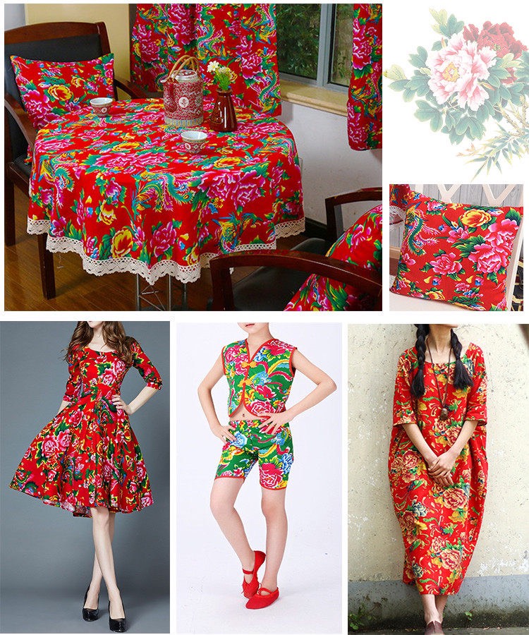 Vải chăn con công đơn trang trí vintage decor tết trải bàn vải liền khổ 16m may quần áo làm phông nền chụp ảnh - G5 shop