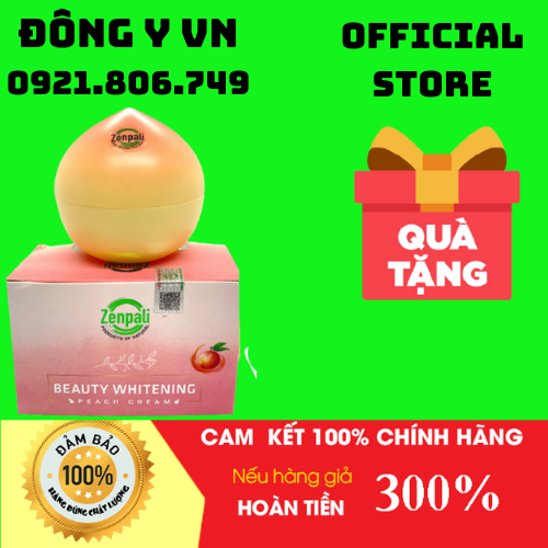 Beauty Whitening Peach Cream Đào Hồng Phấn Zenpali [Chính Hãng] [Tặng Kèm Mặt Nạ Dưỡng Trắng Da]Dưỡng Da Trắng Hồng - Đông Y Vn - Yy2