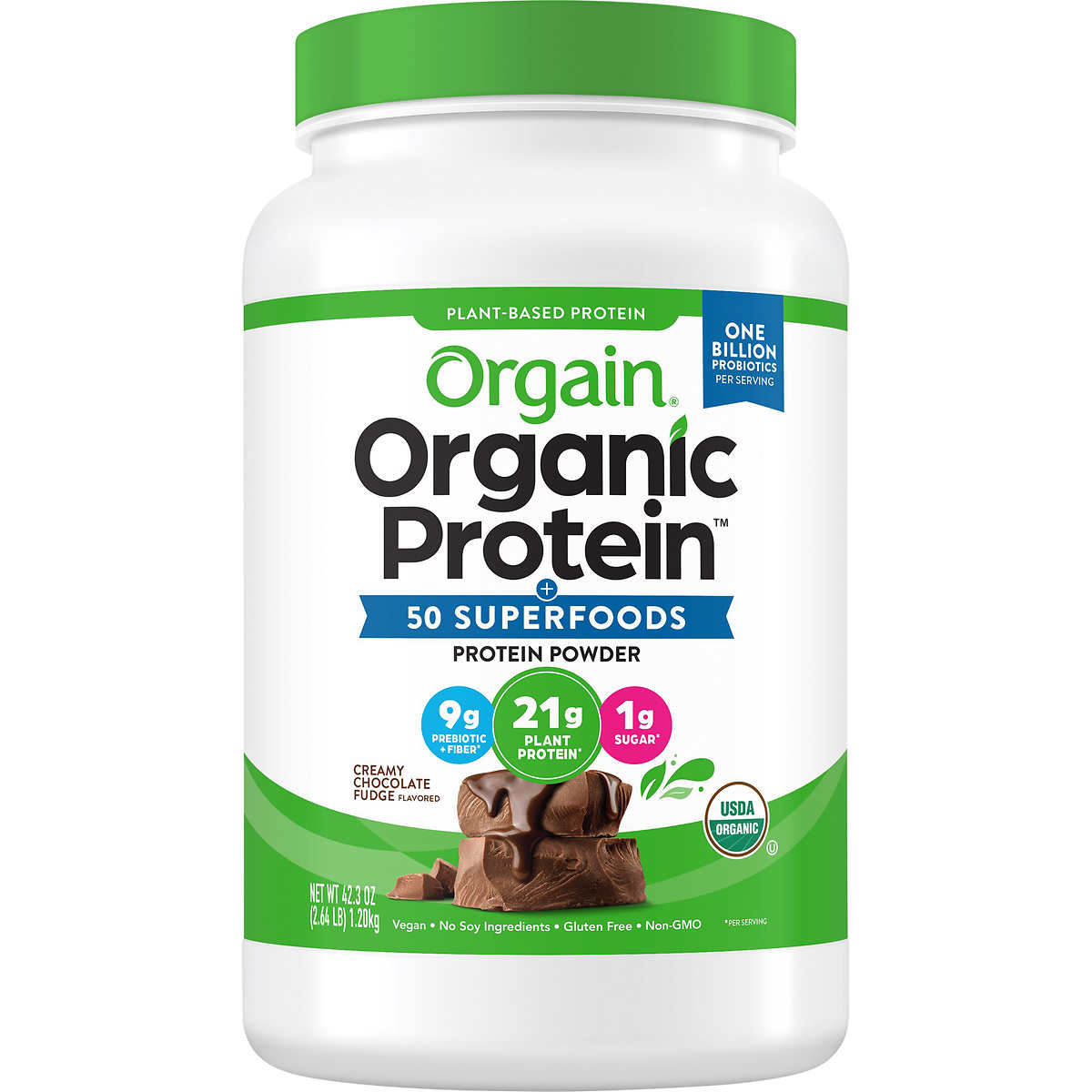 Bột Orgain Organic Plant-based Protein superfoods chocolate 1.2kg