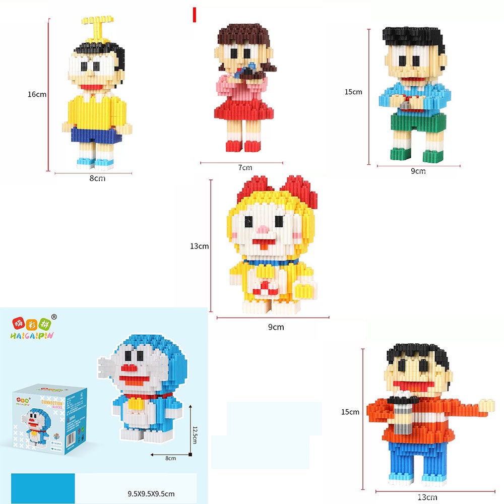 COMBO Bộ Lego Hoạt Hình Doraemon đủ bộ Nobita XuKa Xeko Chaien MiMi 500psc Đủ Bộ Sưu Tập Đồ Chơi Lego Thông Minh