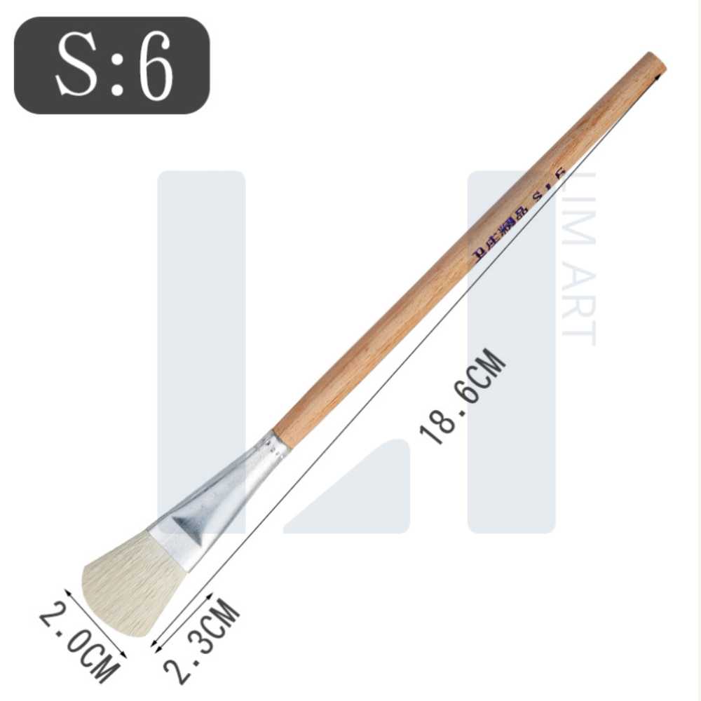 Cọ vẽ lông thỏ cán gỗ chuyên dụng vẽ tranh sơn dầu acrylic màu nước vẽ gốm đồ thủ công...