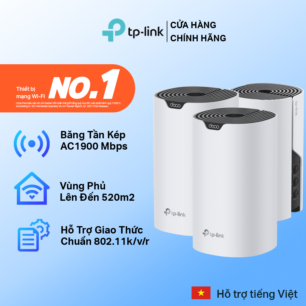 Bộ Phát WiFi Mesh TP-Link Deco S7 Chuẩn AC1900