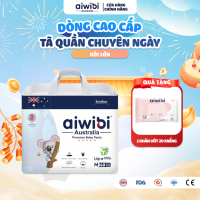 Tã/Bỉm Quần Cao Cấp Aiwibi Light Feather Cho Bé Siêu Thấm Hút Chống Tràn - Gói Lớn M/L/XL/XXL/XXXL/XXXXL